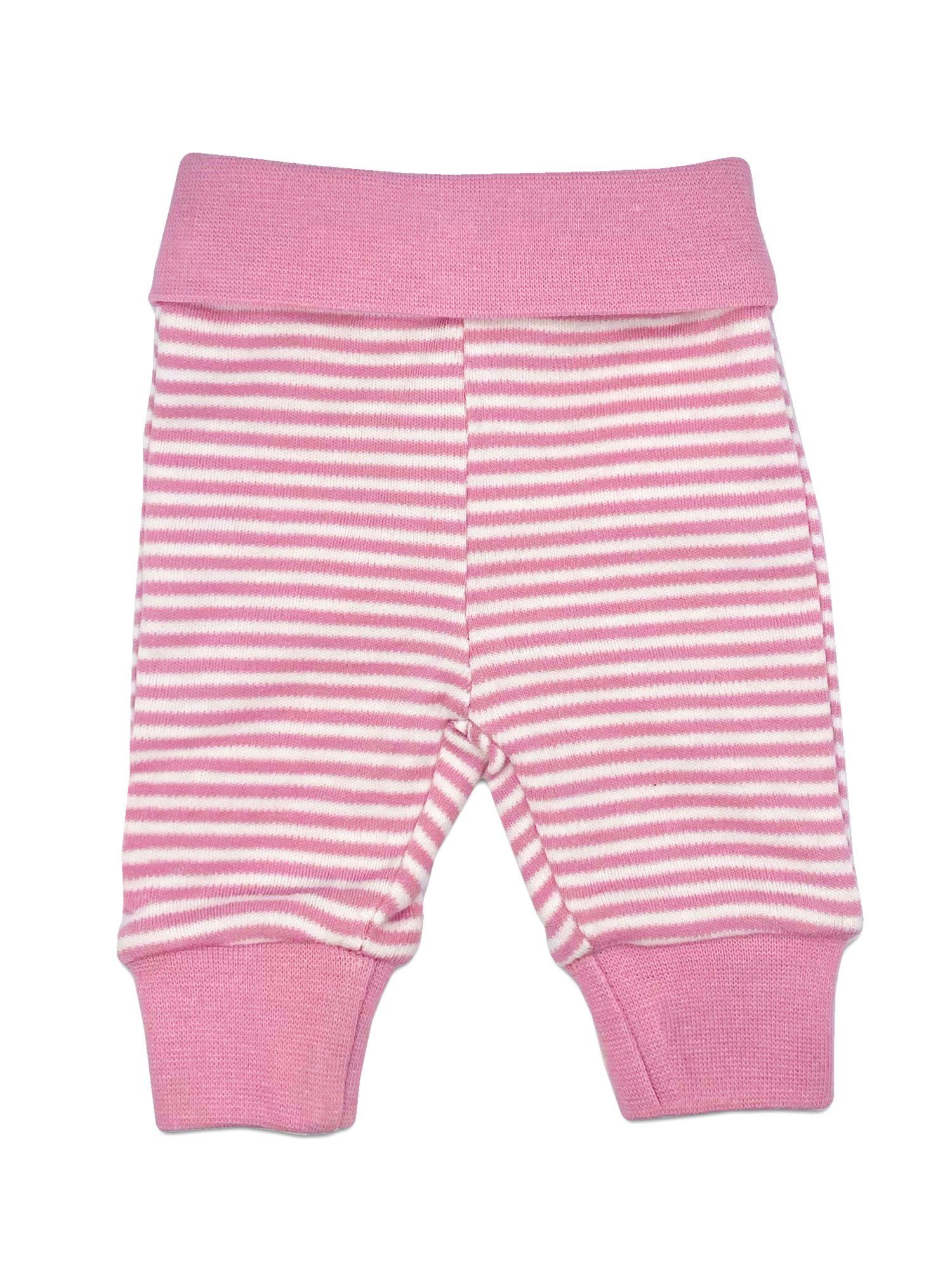 Organic Cotton Pink Thin Stripe Trousers - Trousers / Leggings - Fixoni