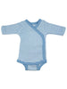 Organic Cotton Blue Thin Stripe Long Sleeve Vest - Bodysuit / Vest - Fixoni