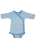 Load image into Gallery viewer, Organic Cotton Blue Thin Stripe Long Sleeve Vest - Bodysuit / Vest - Fixoni