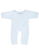 Preemie Baby Clothes: Velour, Blue 'Special Little Me' Sleepsuit / Babygrow Tiny Chick 
