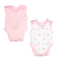 2 Pack Incubator Vests - Pink Elephant & Star Bodysuit / Vest Tiny Chick 