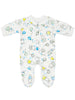 Tiny Baby Size Sleepsuit - Terrycloth, Bunnies & Balloons - Sleepsuit / Babygrow - Bambini