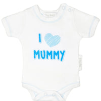 3 Pack Vests: I Love My Mummy & Daddy - Blue (3-5lbs & 5-8lbs) Set Tiny Chick 