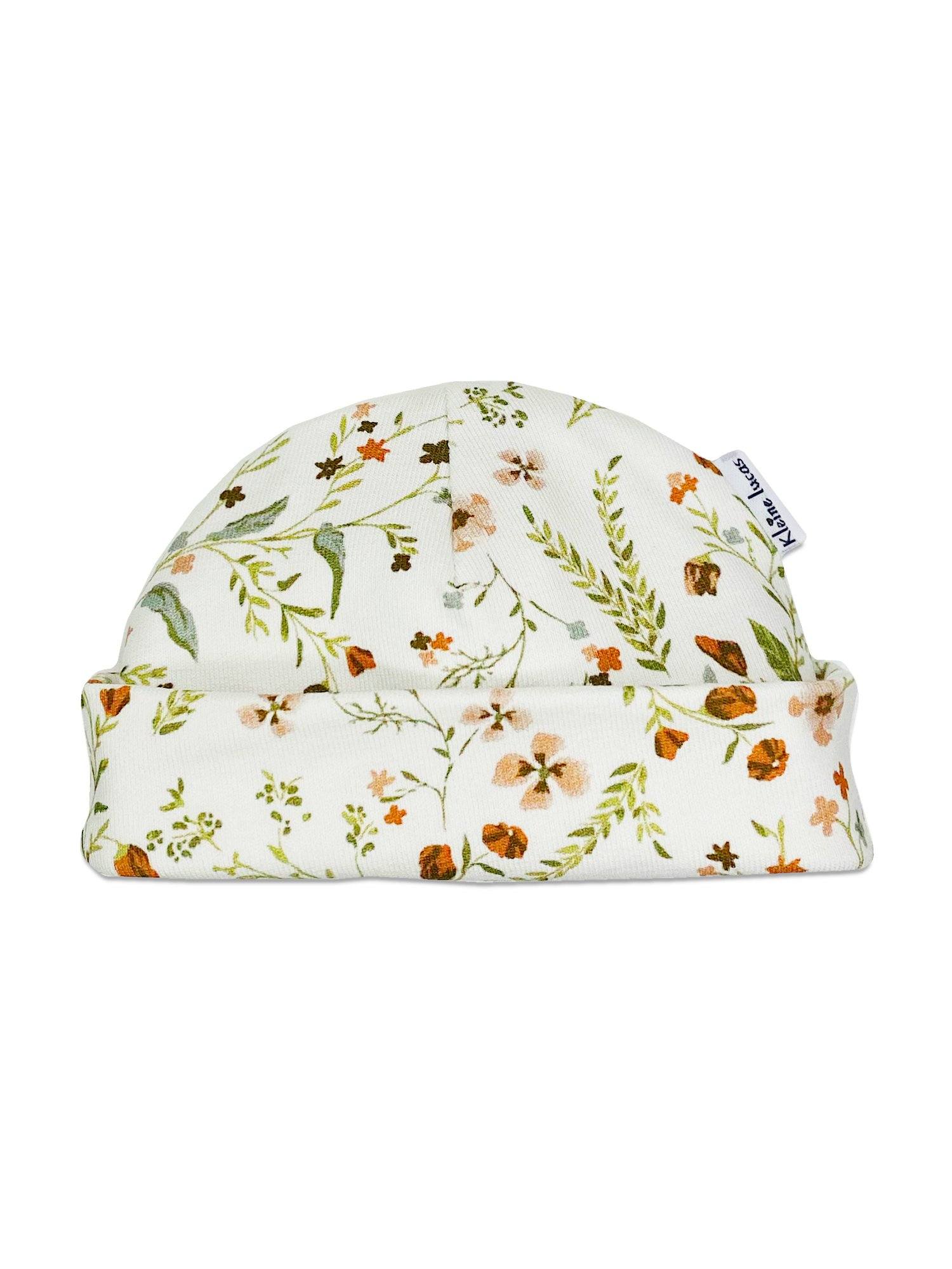 Autumnal Floral Print Premature Baby Hat - Hat - Little Lucas