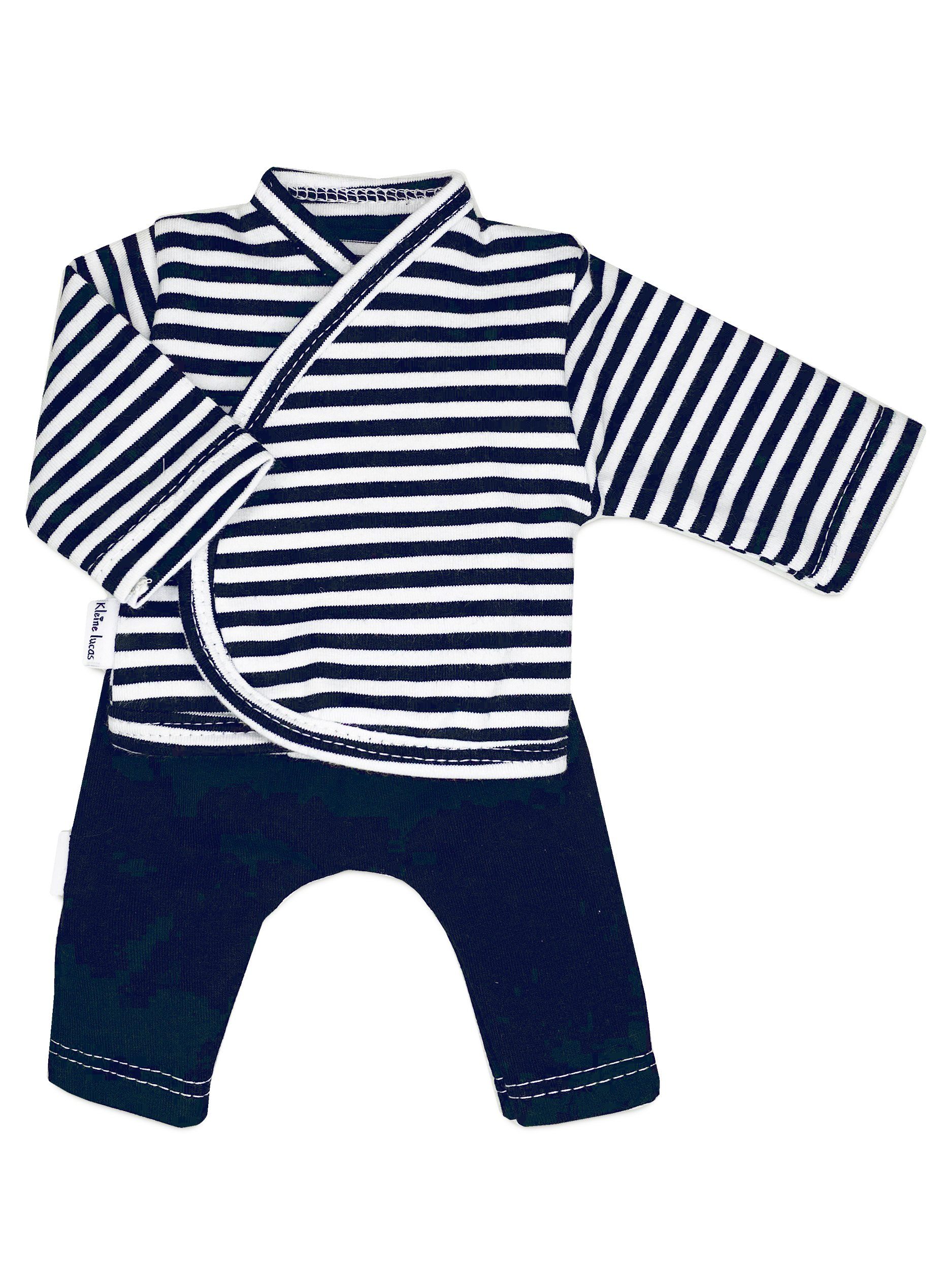 Preemie Clothes, Top & Trouser Set, Navy & White Stripe - Set - Little Lucas