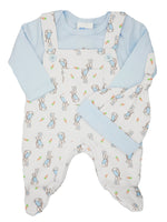 Rabbit 3 Piece Gift Set - Blue : Dungarees, Top and Hat (3-5lbs & 5-8lbs)