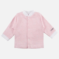 Early Baby Long Sleeved Top, "Love Alpaca" Embroidery - Pink Top / T-shirt EEVI 