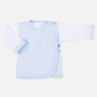 Early Baby Wraparound Top, Blue Top / T-shirt EEVI 