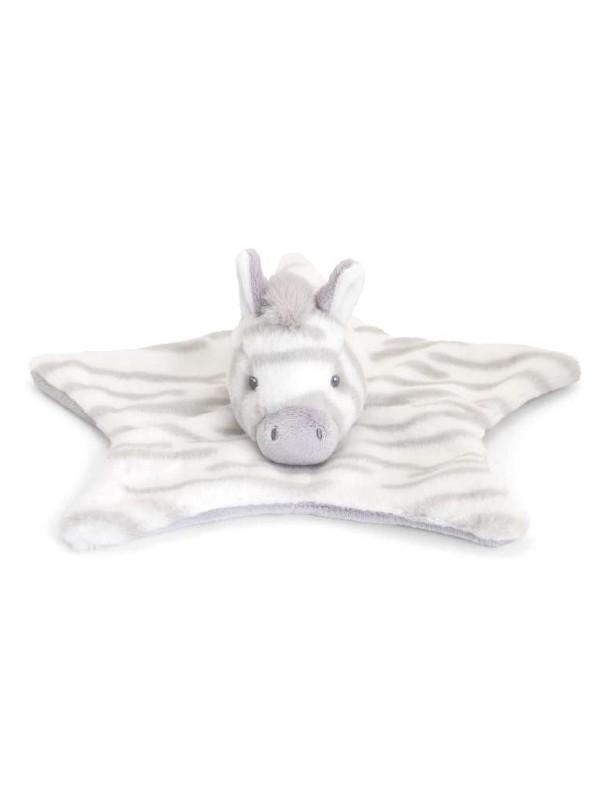 Cuddle Zebra Blanket 32cm - 100% Recycled - Comforter - Keel Toys