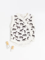 Incubator Vest, Little Zebras, Premium 100% Organic Cotton