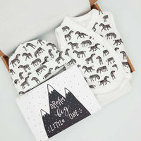 Little Zebras Gift Set - Incubator Vest, Hat & Card Gift Set Little Mouse Baby Clothing & Gifts 