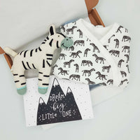 Little Zebras Gift Set - Sleepsuit, Zebra toy & Card Gift Set Little Mouse Baby Clothing & Gifts 