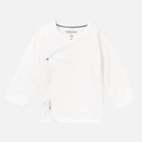 Long Sleeve Wrap-over Top - White (4-7lb & Newborn) Top / T-shirt Noppies 