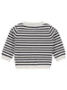 Long Sleeve Knit Cardigan - Black and Cream Stripe - Cardigan / Jacket - Noppies