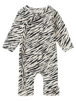 Premium Organic Zebra Print Sleepsuit (Size 4lb-7lb)