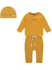 3 Piece Mustard Top, Trouser and Hat Set - Organic Cotton - Top / T-shirt - Noppies