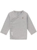 Long Sleeve Wrap-over Top - Grey Stripe - Top / T-shirt - Noppies