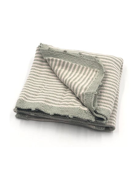 Grey Stripe Blanket - Blanket - Pebble Toys