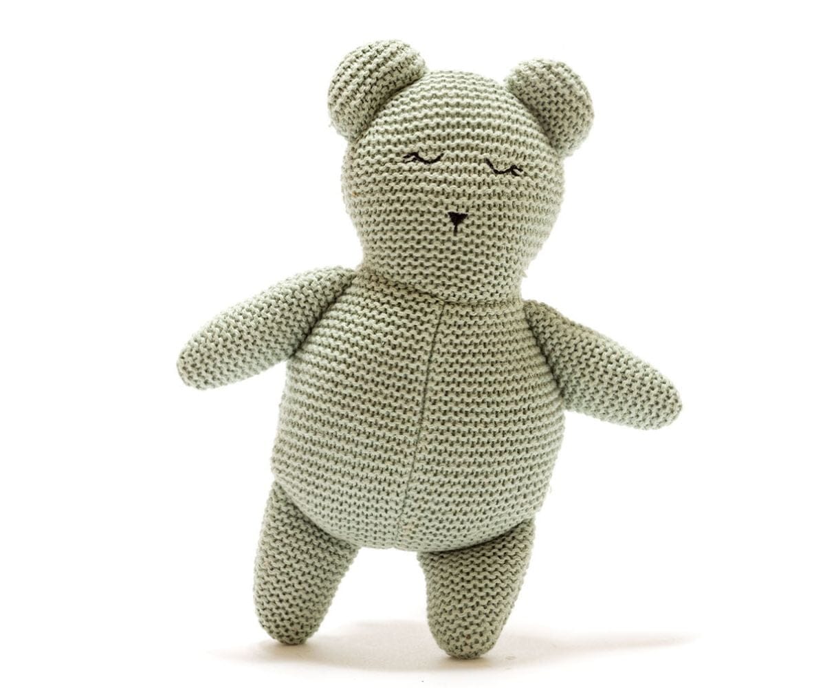 Isla the organic teddy bear sensory toy - Teal - Toy - Best Years