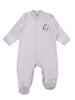 Tiny Baby Sleepsuit, Footed, Cute Zebra Design - Grey - Sleepsuit / Babygrow - EEVI