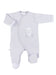 Footed Tiny Baby Sleepsuit, Lamb Design - Grey Sleepsuit / Babygrow EEVI 