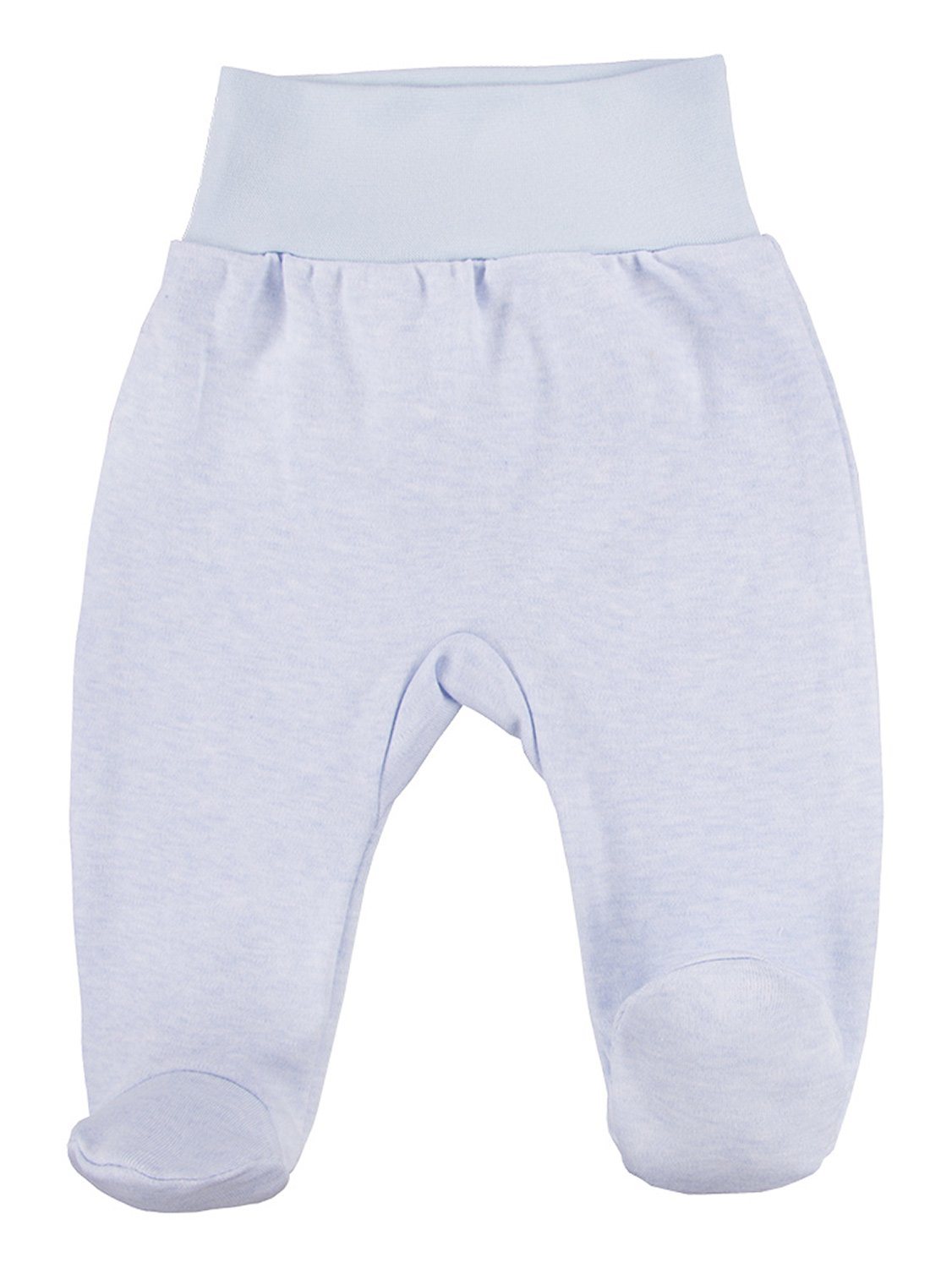 Footed Trousers, Blue with Hippo Face Rear - Trousers / Leggings - EEVI