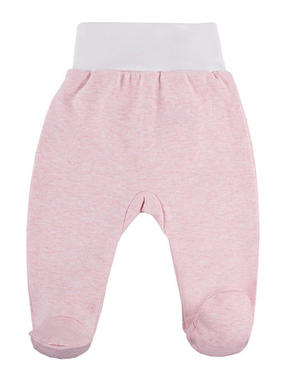 Footed Trousers, Pink With Alpaca Face On Rear Trousers / Leggings EEVI 