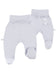 Early Baby Footed Trousers, Embroidered Lamb On The Rear - Grey Trousers / Leggings EEVI 