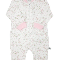 Ditsy Flower Print Footless Babygrow Sleepsuit / Babygrow Pippi 