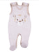 Early Baby Footed Dungarees, Cute Tiger Design - Ecru Dungaree EEVI 