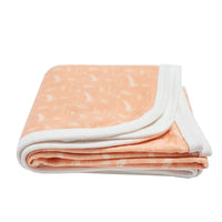 Organic Cotton Baby Blanket, Leaping Bunnies Blanket Tiny & Small 