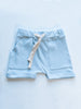 GOTS Certified Cotton Premature Baby Shorts - Blue - Trousers / Leggings - Isaac Anthony