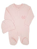 Visara Tiny Baby Sleepsuit & Hat Set - Pink - Sleepsuit / Babygrow - Visara