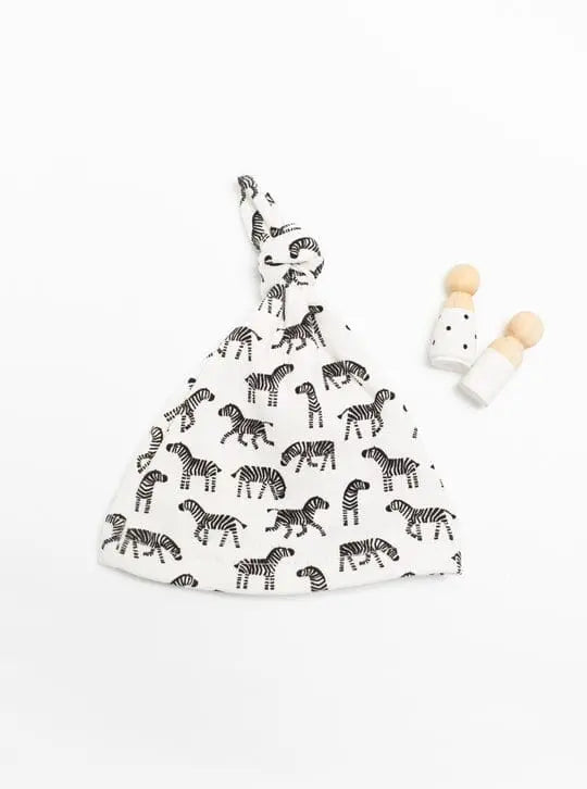 Zebra Baby Gift Box - Incubator Vest, Knotted Hat, Toy & Card Gift Set Little Mouse Baby Clothing & Gifts 