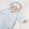 Load image into Gallery viewer, Blue Tiny Baby Jacket - Cardigan / Jacket - Dandelion