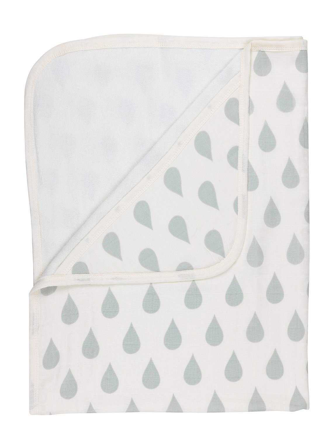 Hooded Towel -  GOTS Certified Organic Cotton - Droplet Print - Towel - Huggee