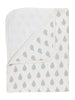 Load image into Gallery viewer, Hooded Towel -  GOTS Certified Organic Cotton - Droplet Print - Towel - Huggee