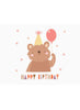 Happy Birthday - Bear Design - Baby Card - New baby card - Little Mouse Baby Clothing & Gifts