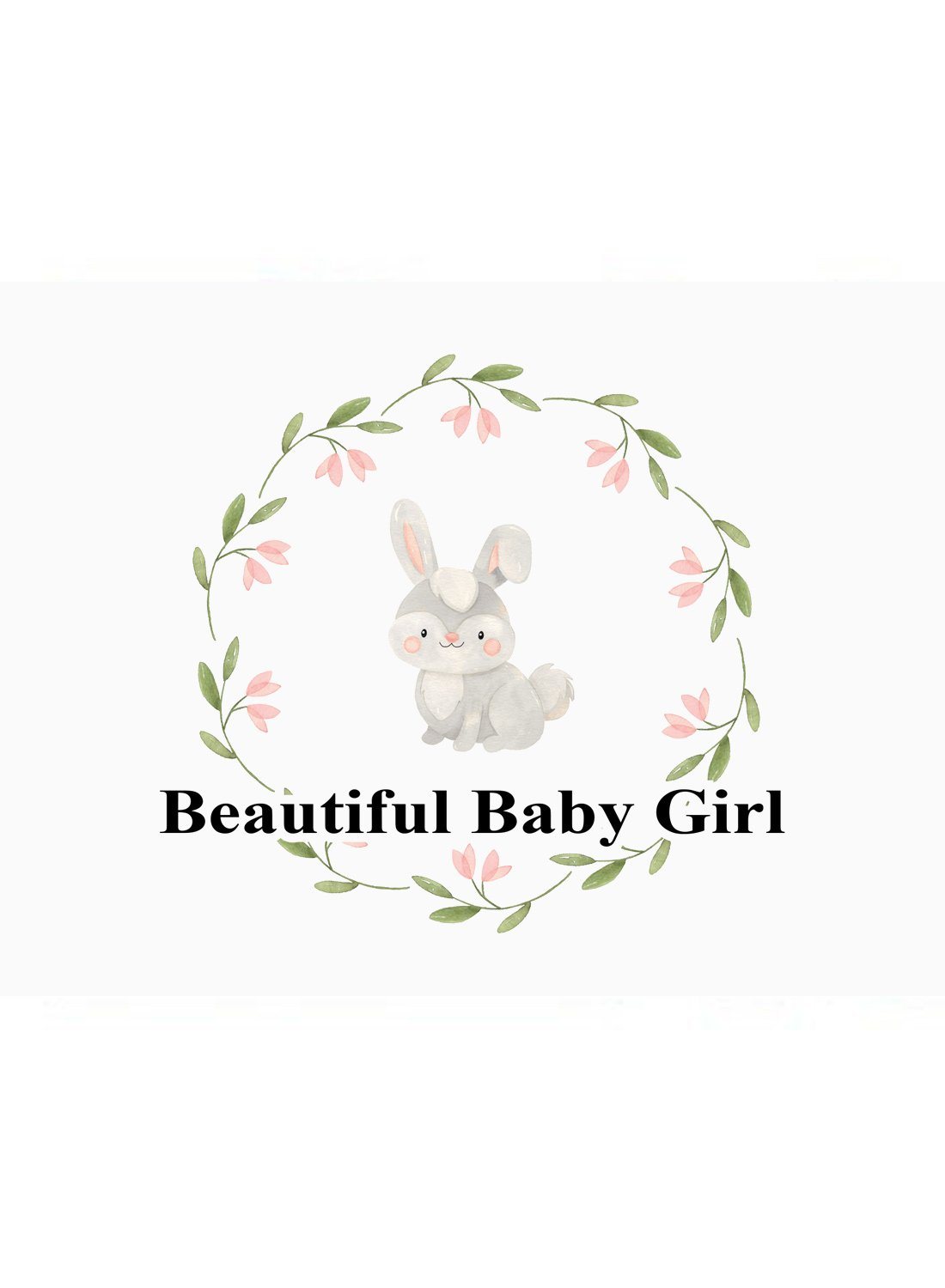 Beautiful Baby Girl - New Baby Card - New baby card - Little Mouse Baby Clothing & Gifts