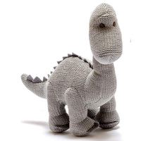 Grey Crochet Diplodocus Toy Best Years 