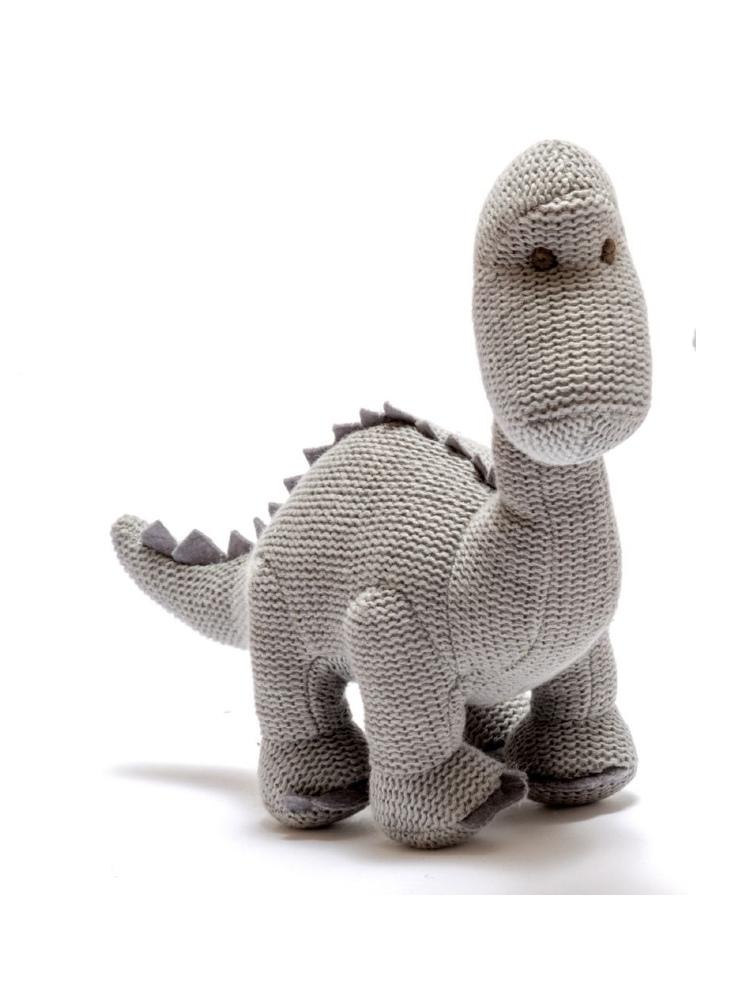 Grey Crochet Diplodocus - Toy - Best Years