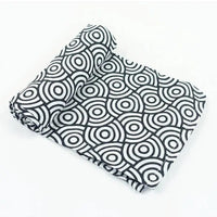 MuslinZ Bamboo/Organic Cotton Swaddle Blanket Black Swirl Muslin Muslinz 