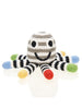Octopus Crochet Fair Trade Rattle Toy - Monochrome Stripe - Rattle - Pebble Toys