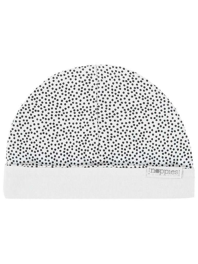 White Polka Dot Hat - Reversible - Hat - Noppies