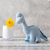 Knitted Organic Cotton Pastel Diplodocus, Blue - Toy - Best Years