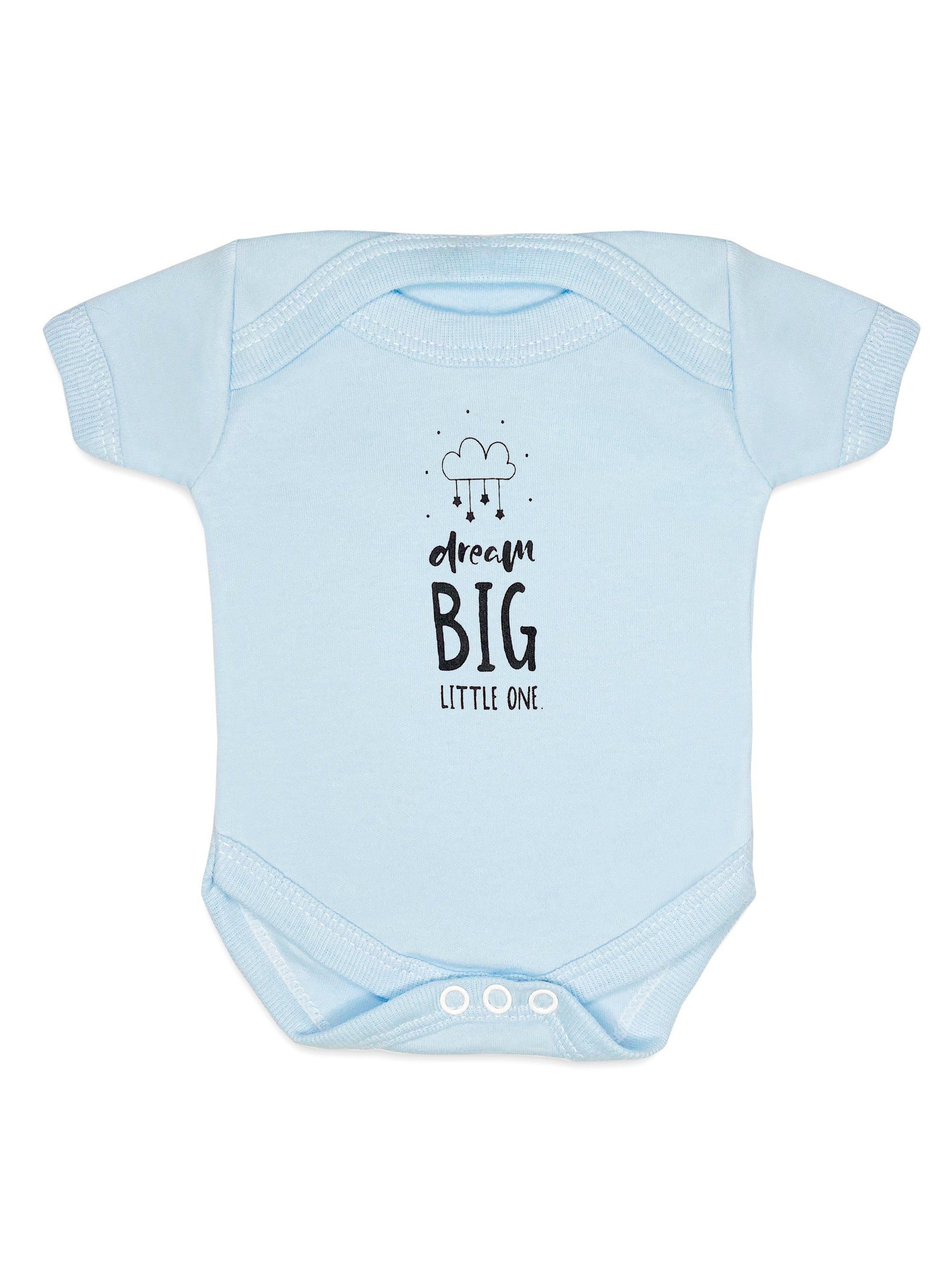 "Dream Big Little One" Bodysuit - Blue - Bodysuit / Vest - Little Mouse Baby Clothing & Gifts