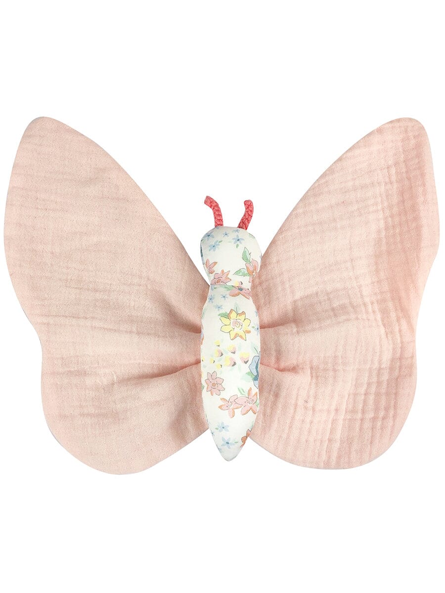 Pink Butterfly Muslin Comforter - 100% Organic Cotton - Comforter - Albetta UK