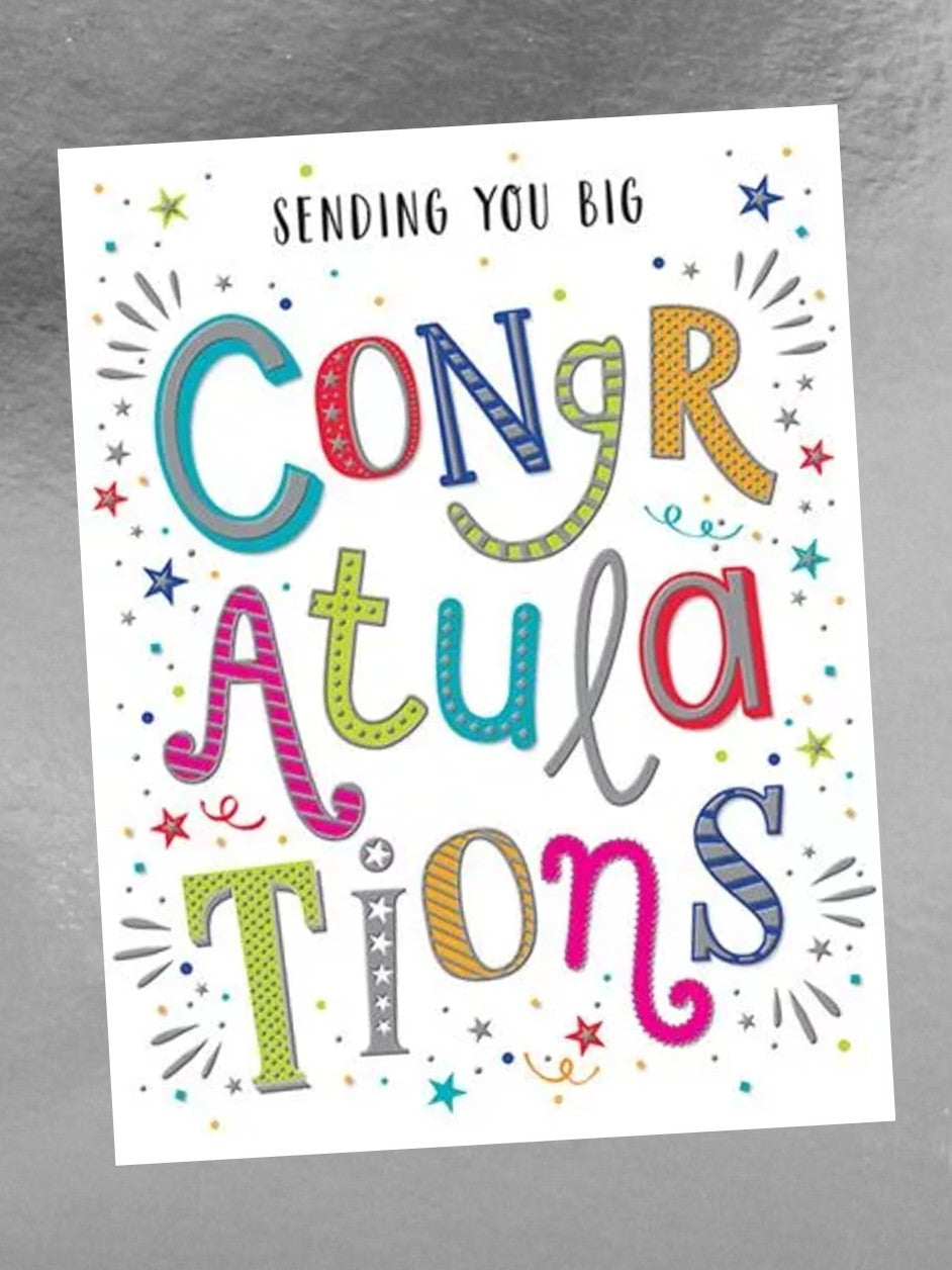 Sending You Big Congratulations - Card - New baby card - The Little Posy Print Company