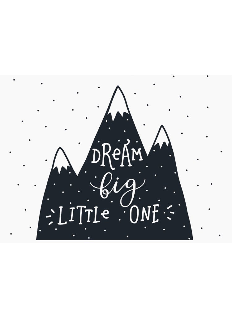 Dream Big Little One (Mountains) - Premature Baby Card - New baby card - Little Mouse Baby Clothing & Gifts