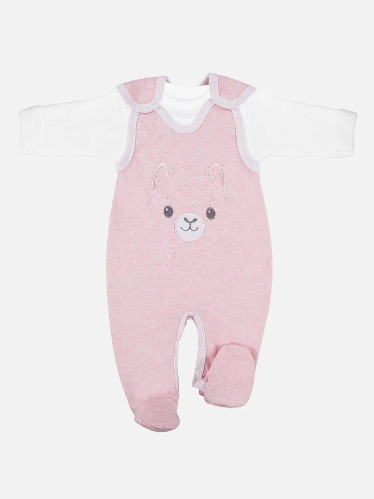 Early Baby Top & Alpaca Footed Dungarees Set Dungaree EEVI 